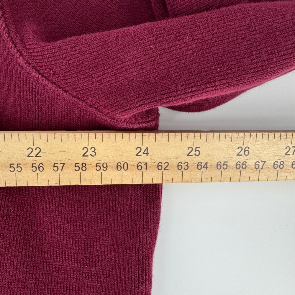Polo Ralph Lauren XL Burgundy Quarter Zip Pullover Sweatshirt Pony Logo - Picture 6 of 6